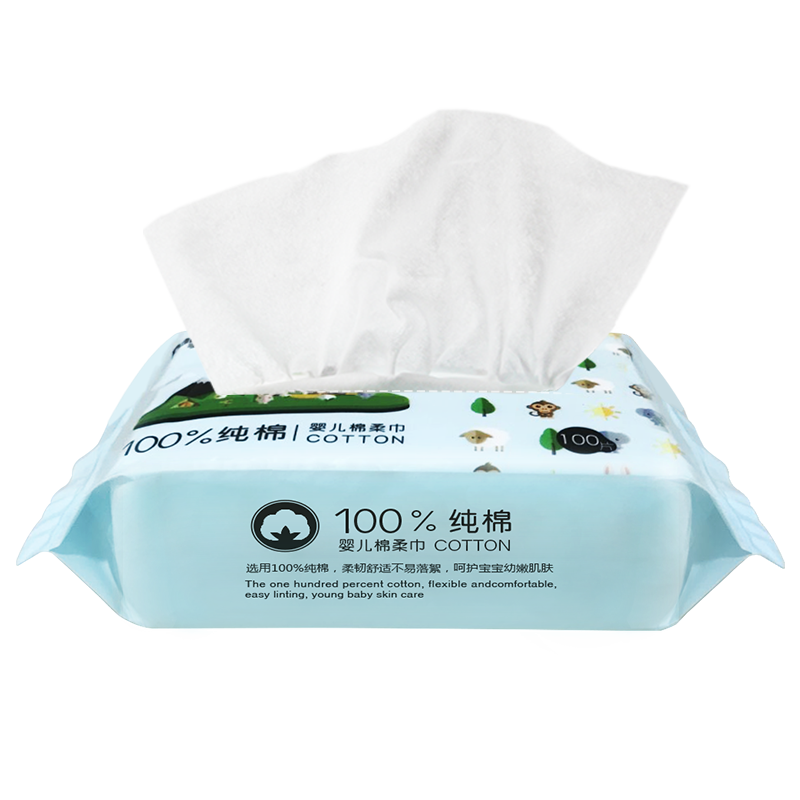 Palmbaby Cotton Soft Tissue for Dry and Wet Use