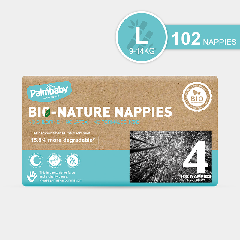 Biodegradable ECO Diapers with FSC certified material