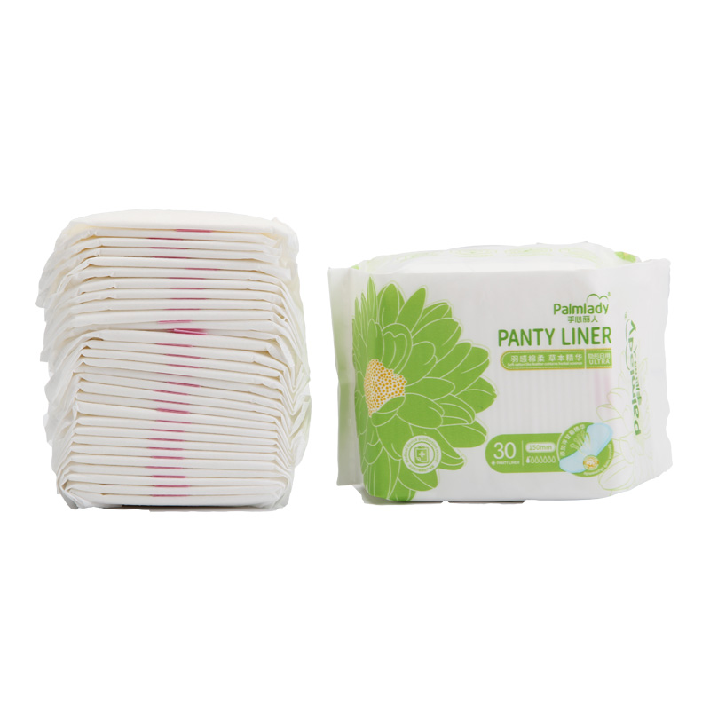 PalmLady Soft Cotton Panty Liner Ultra-Thin Herbal Essence 150mm