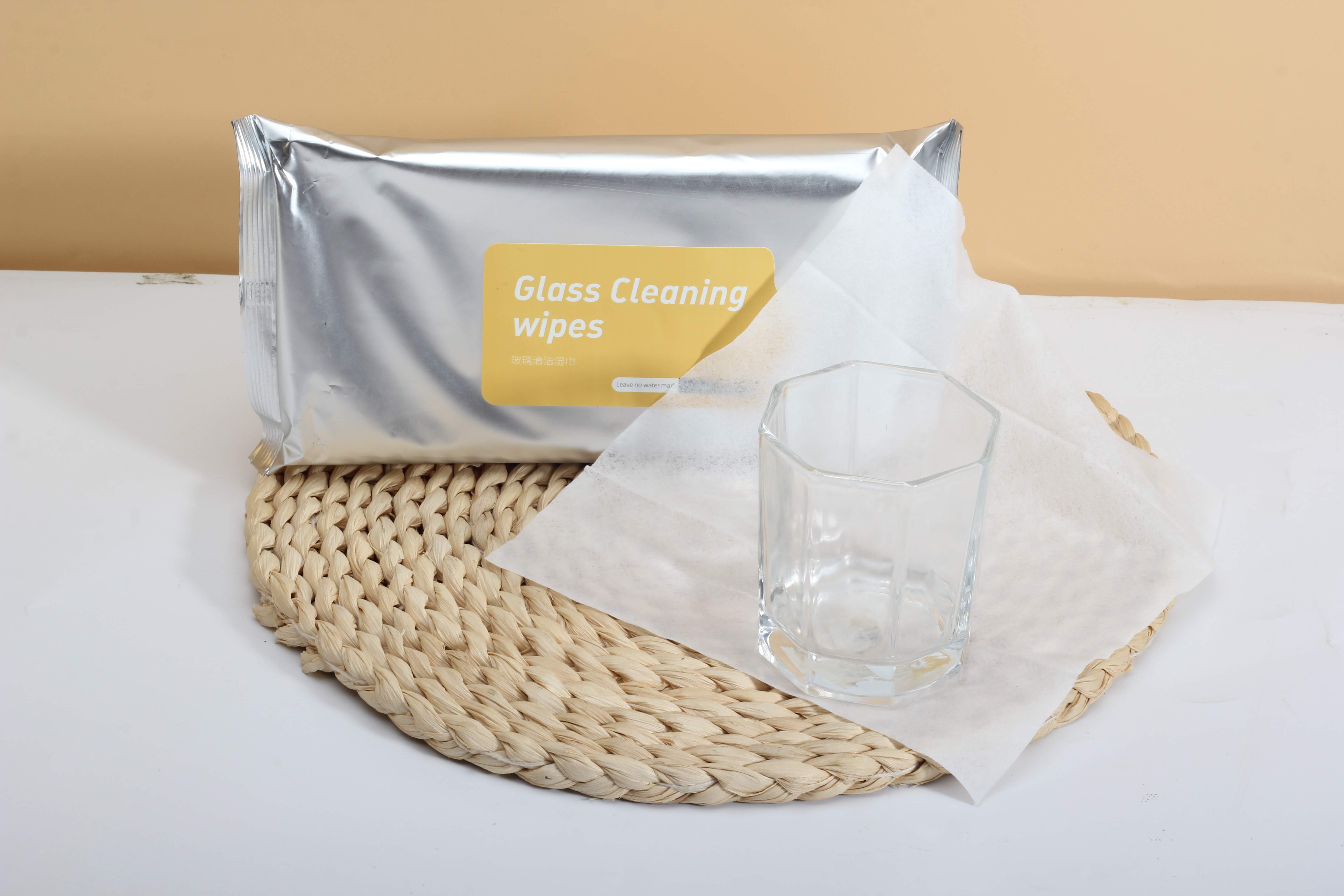 Glass Cleaning Wipes Fresh Scented Non Alcoholic Cleaning Wet Glass Cleaning Wipes