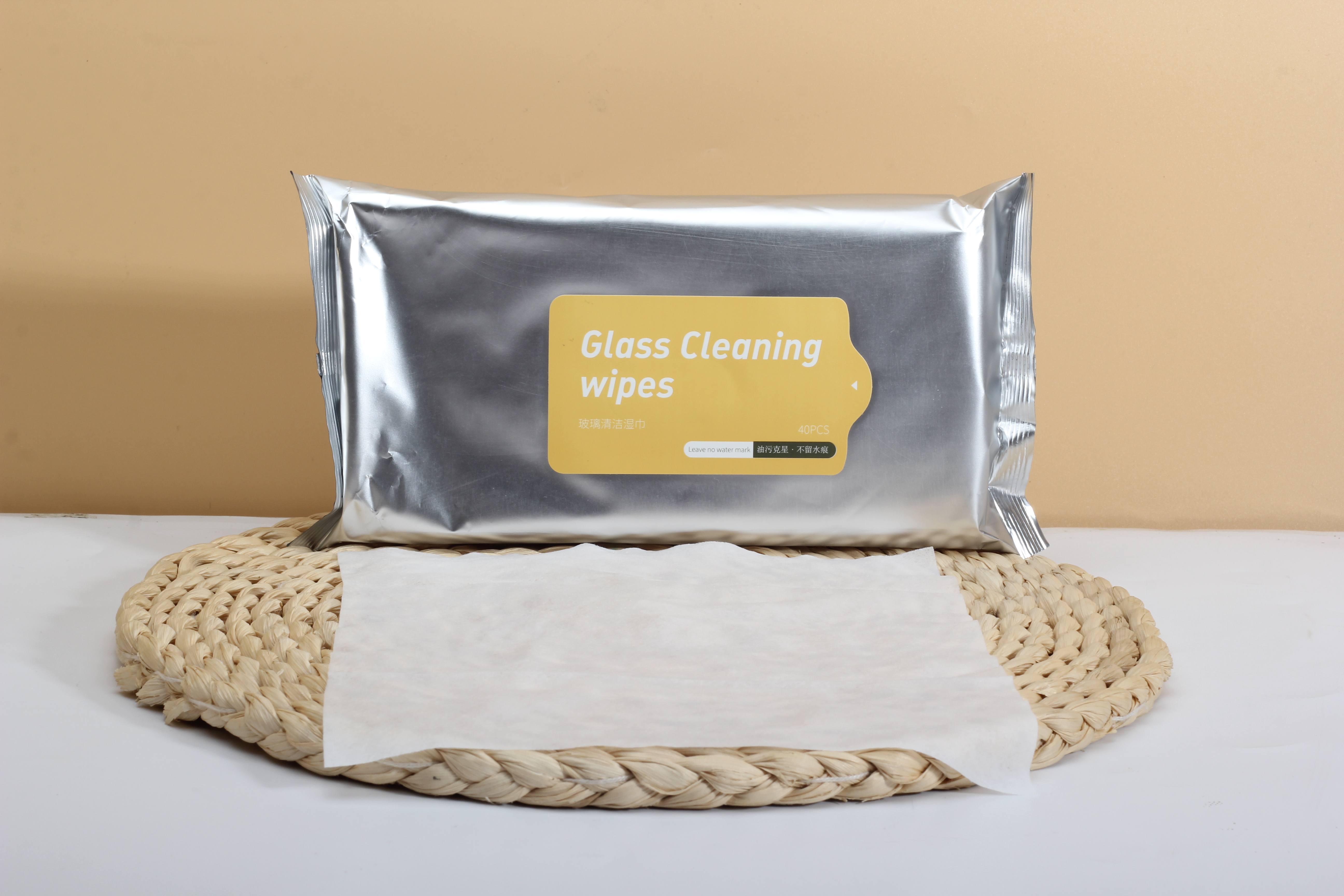 Glass Cleaning Wipes Fresh Scented Non-Alcoholic Glass Cleaning Wipes