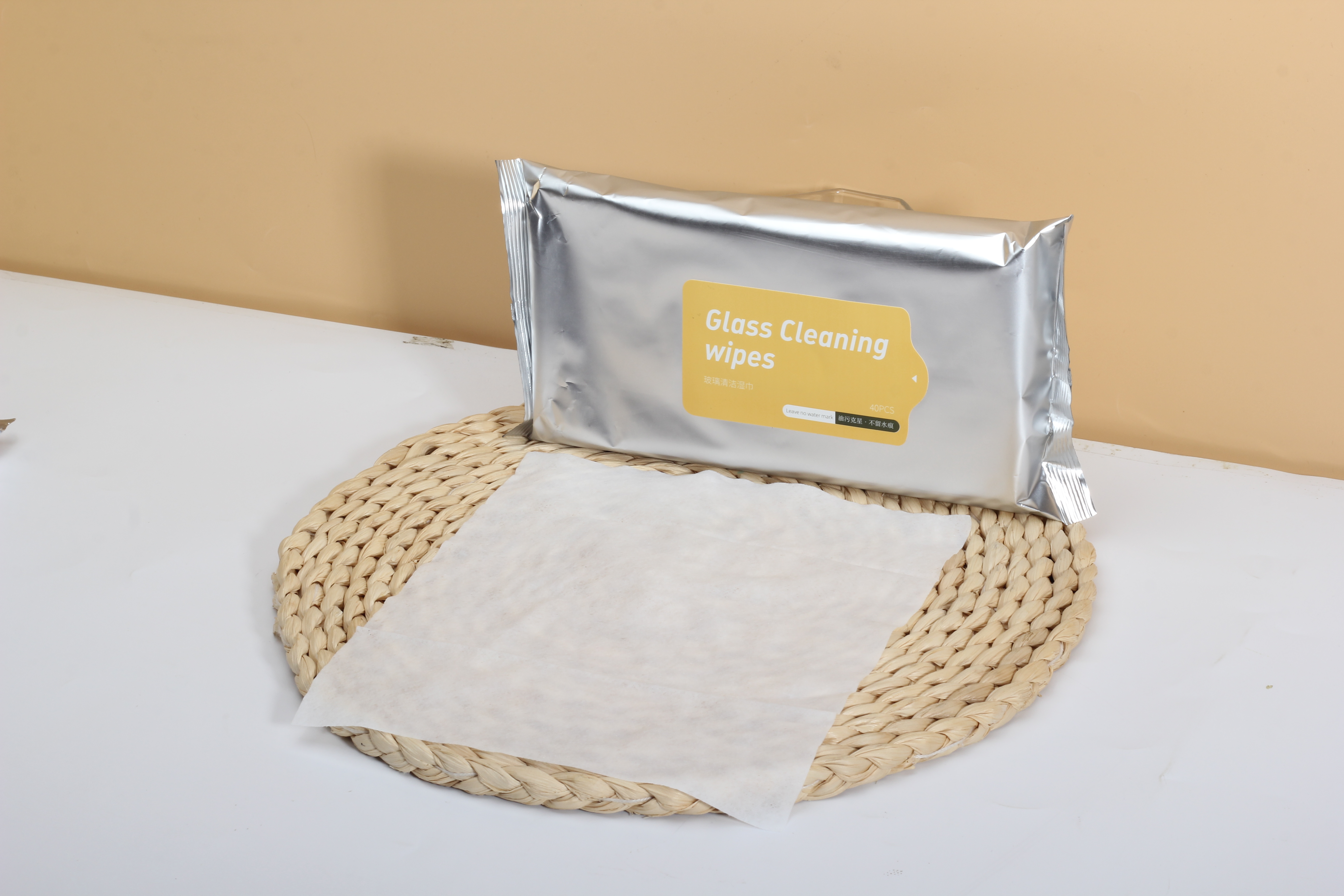 Glass Cleaning Wipes Fresh Scented Non-Alcoholic Glass Cleaning Wipes