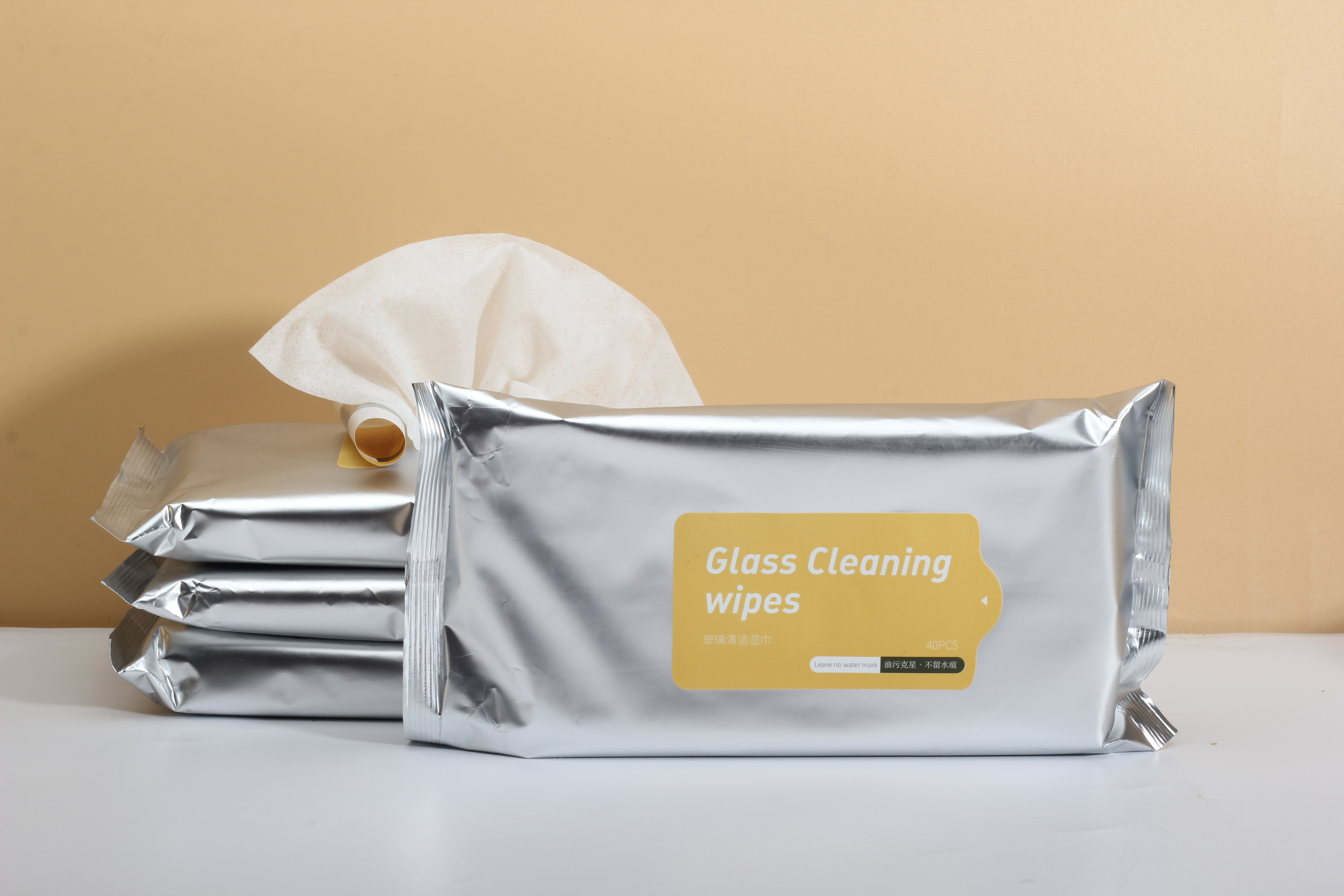 Glass Cleaning Wipes Fresh Scented Non Alcoholic Cleaning Wet Glass Cleaning Wipes