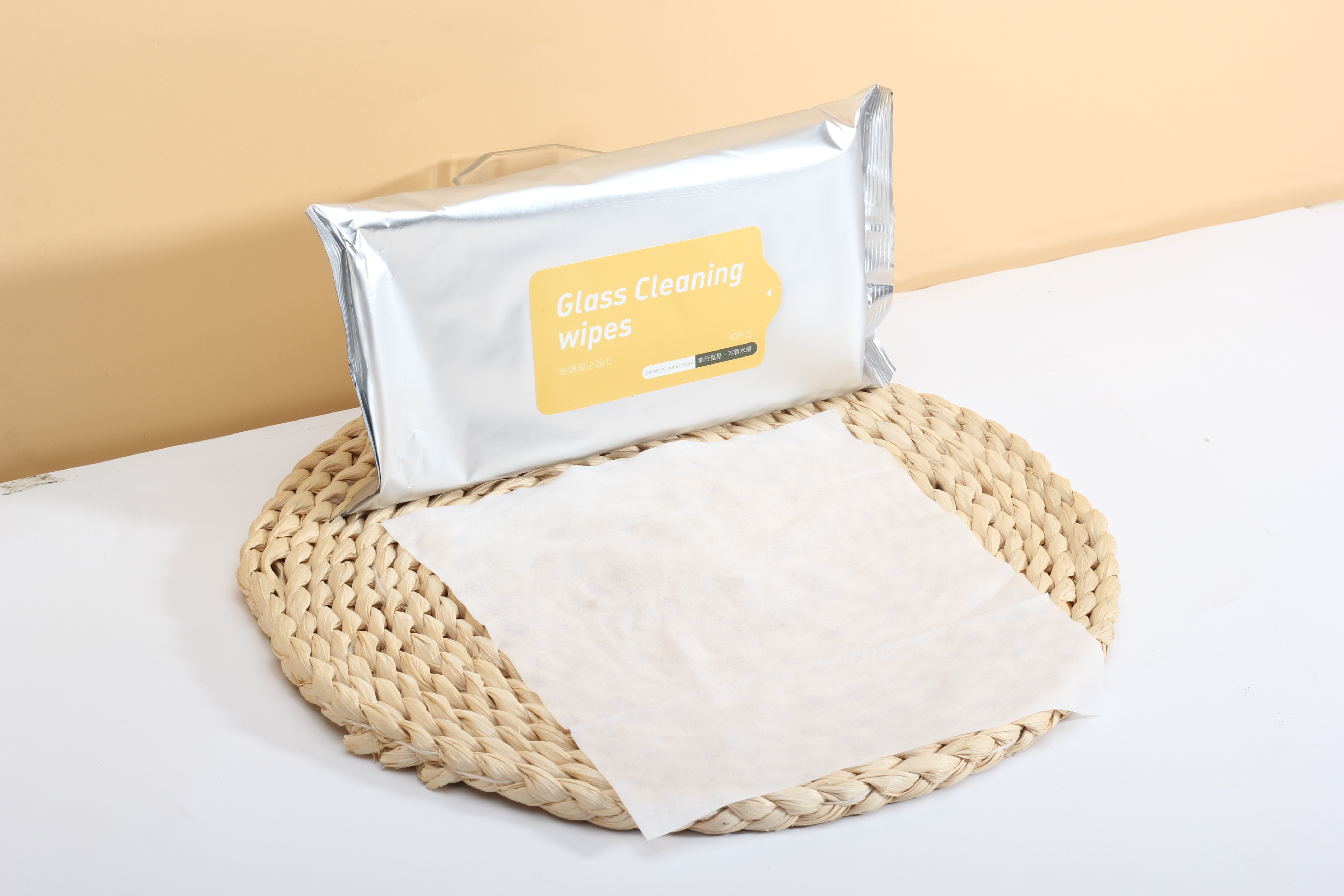 Glass Cleaning Wipes Fresh Scented Non-Alcoholic Glass Cleaning Wipes