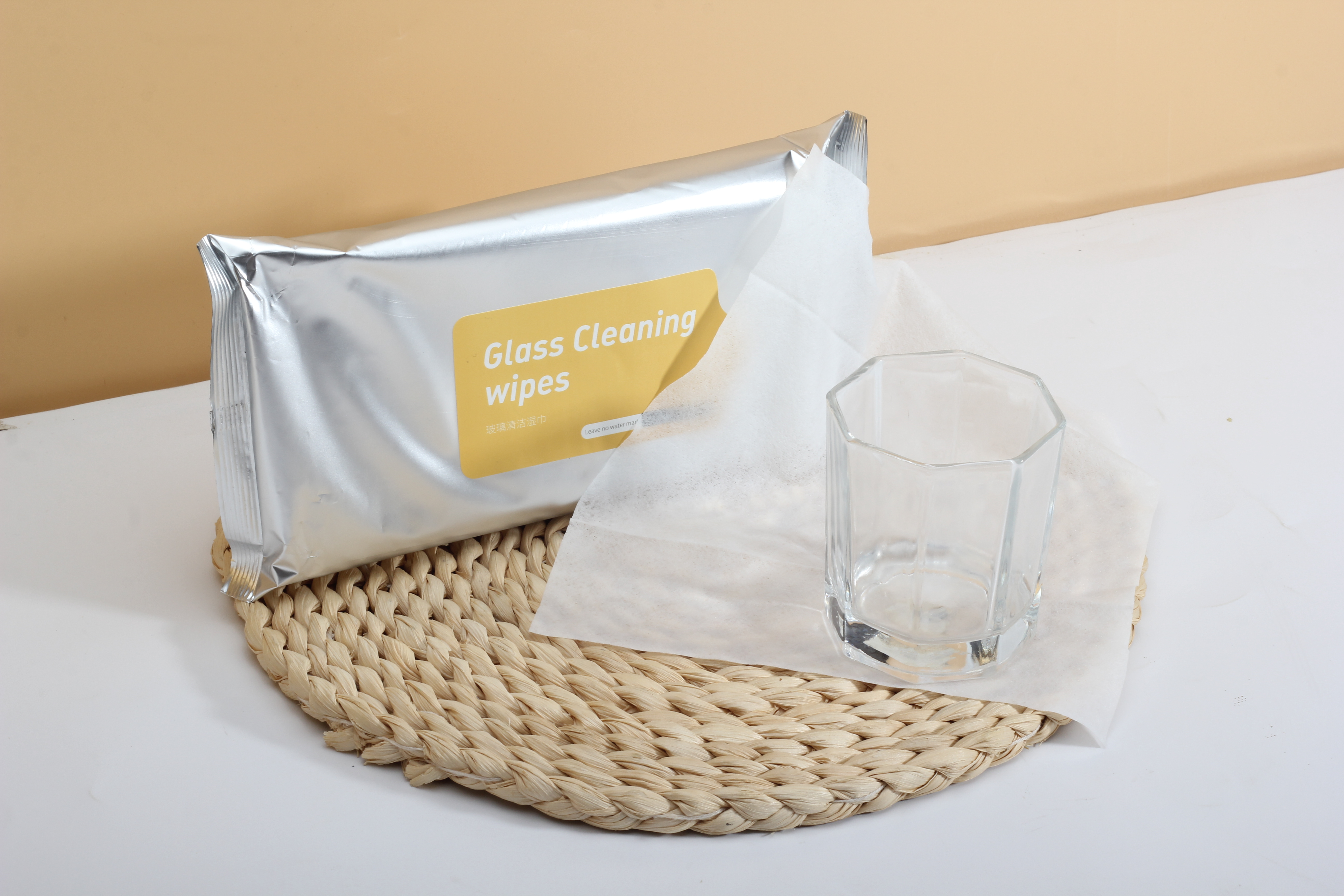 Glass Cleaning Wipes Fresh Scented Non Alcoholic Cleaning Wet Glass Cleaning Wipes