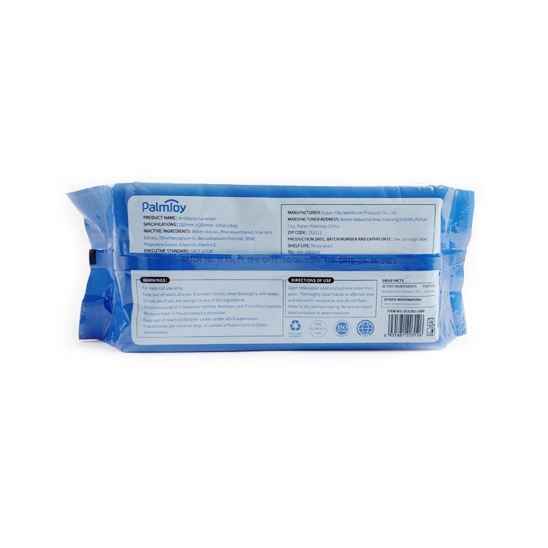 Palmjoy Antibacterial Wet Wipes 100 Counts