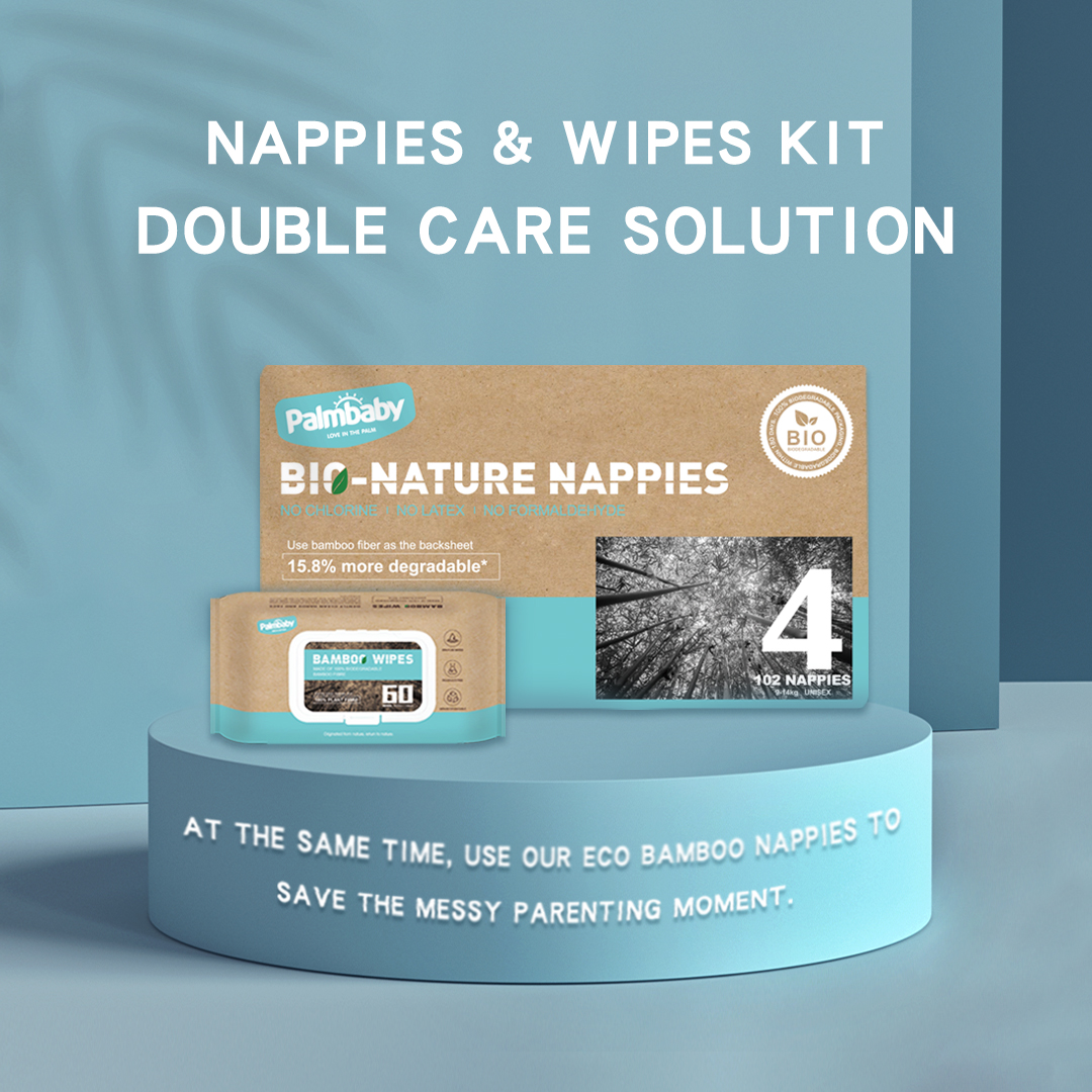 Biodegradable Bamboo Wipes Natural Organic Baby Cleaning Wipes Eco Fragrance Alcohol Free Wet Wipes Baby Wipes 60 Counts