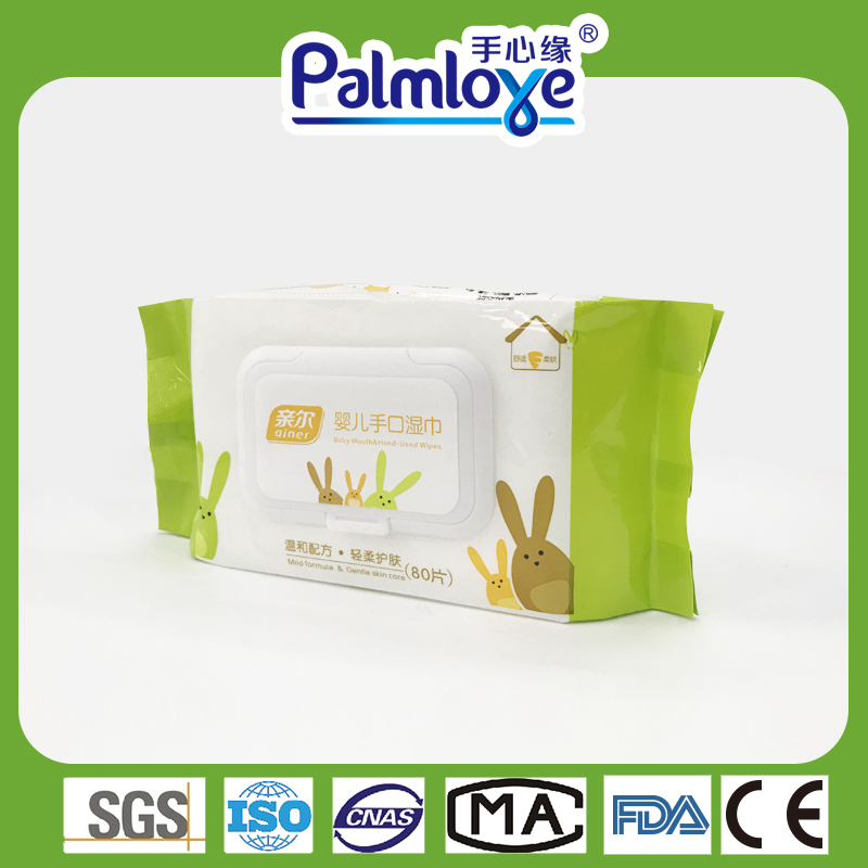 Palmbaby OEM Moist Wipes Flushable Environmentally Friendly Bulk Baby Wet Wipes