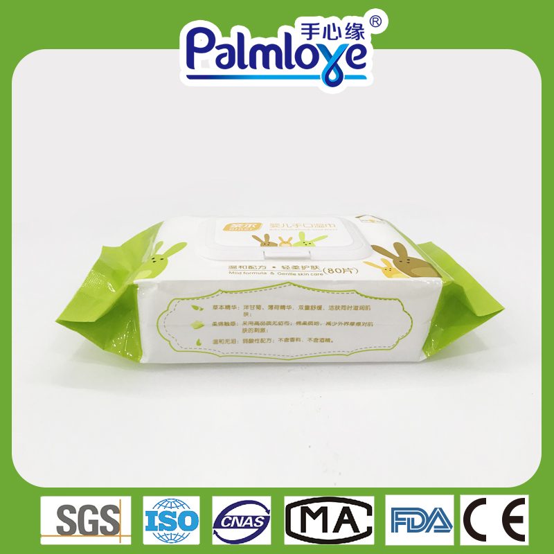 Palmbaby OEM Moist Wipes Flushable Environmentally Friendly Bulk Baby Wet Wipes