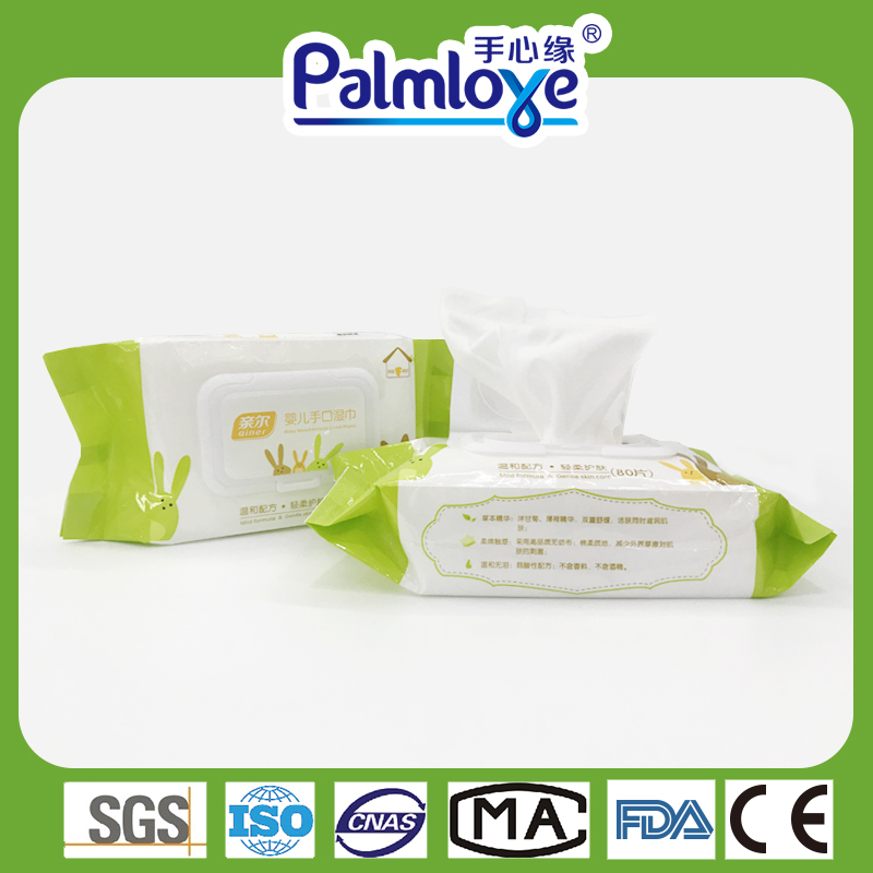 Palmbaby OEM Moist Wipes Flushable Environmentally Friendly Bulk Baby Wet Wipes