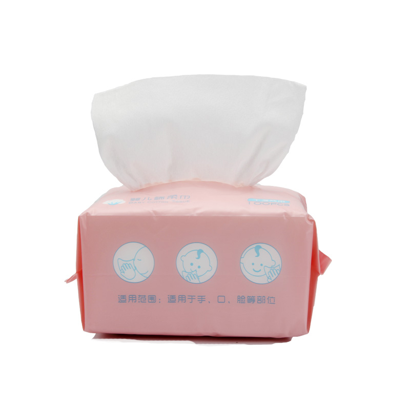 Cotton Tissues for Baby Sensitive Skin Care and Removing Face Eye Heavy Makeup Disposable Facial Cotton Tissues