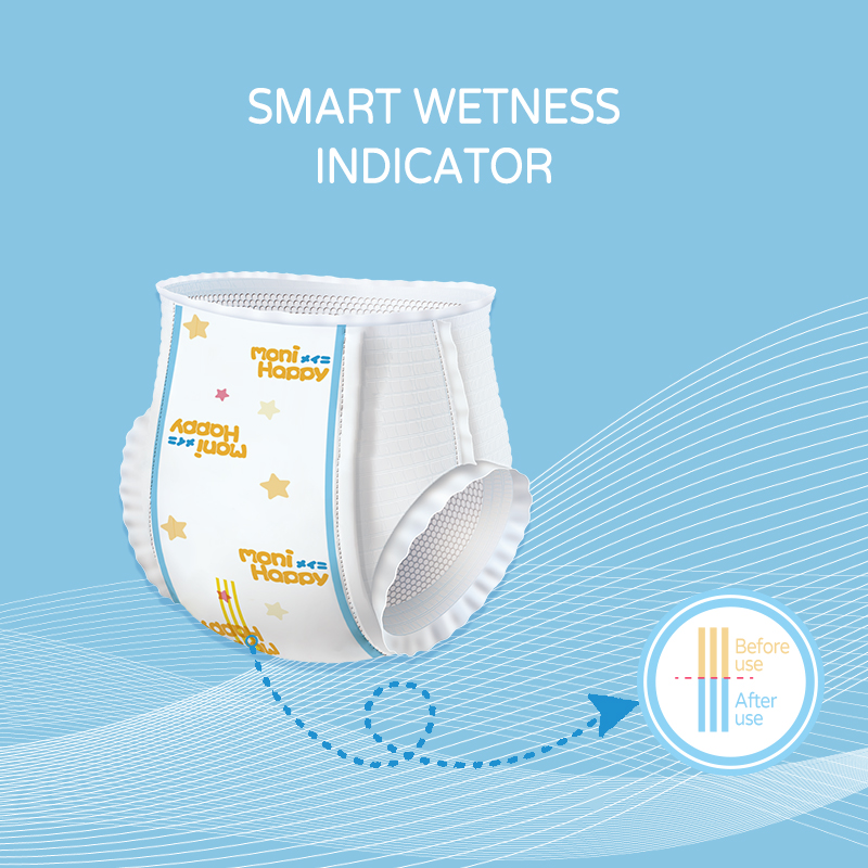 Japan quality soft breathable baby pant diaper manufacture