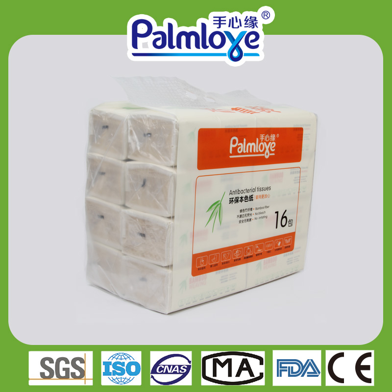 Bamboo fiber tissue paper 4 ply facial tissue