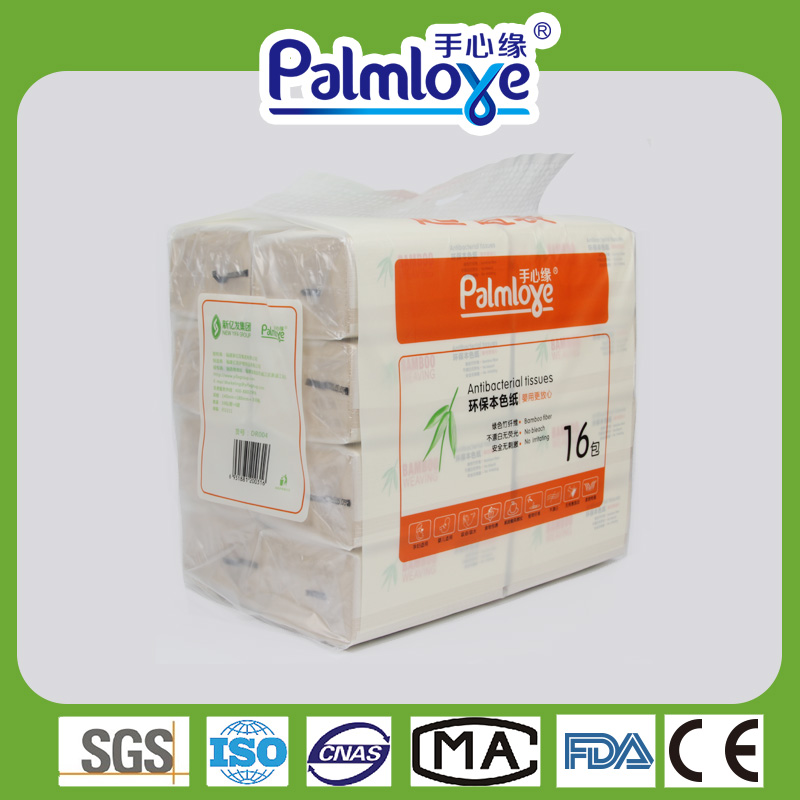 Bamboo fiber tissue paper 4 ply facial tissue