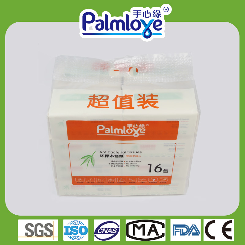 Bamboo fiber tissue paper 4 ply facial tissue