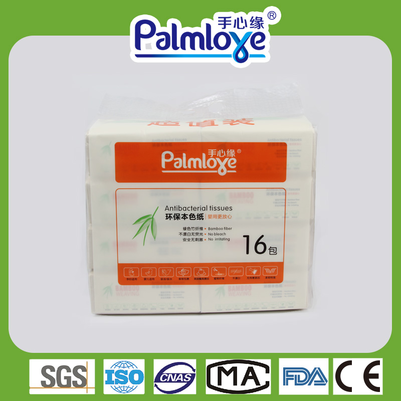 Bamboo fiber tissue paper 4 ply facial tissue