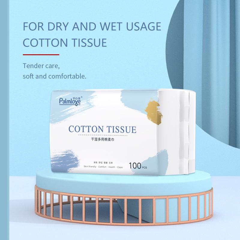 Cotton tissue larger thicker cleaning tissue soft touch