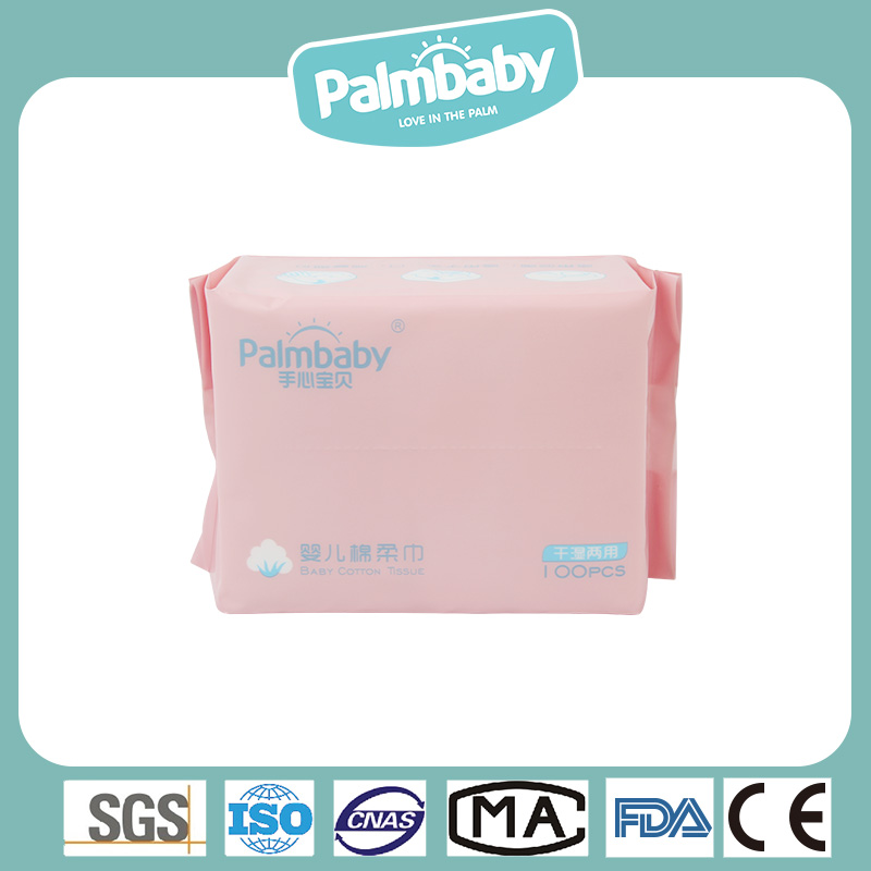 Cotton Tissues for Baby Sensitive Skin Care and  Disposable Facial Cotton Tissues