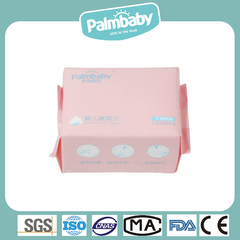 Cotton Tissues for Baby Sensitive Skin Care and  Disposable Facial Cotton Tissues