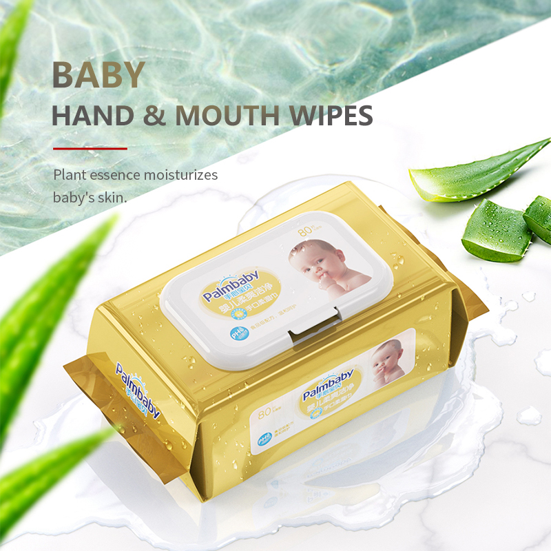 Disposable Baby Wipes Soft Premium Baby Cleaning Wipes 80 pieces