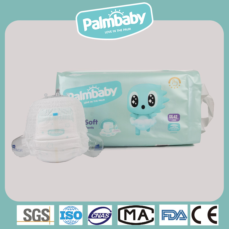 Japan quality Merries style soft disposable baby pant diaper manufacture 