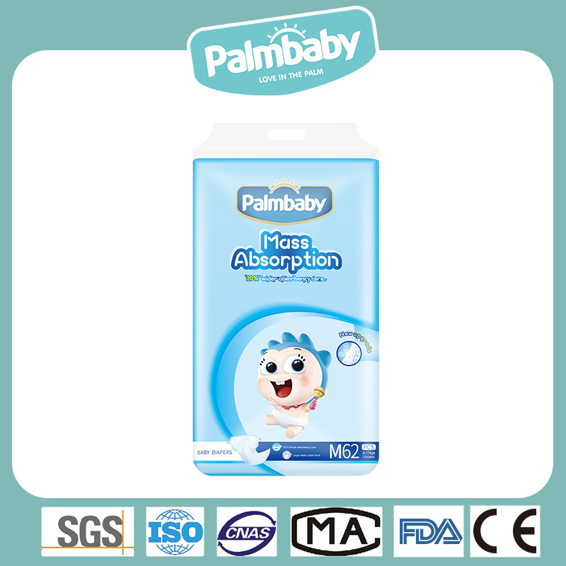 Popular in Russia Market Palmbaby Diaper Eco Friendly Top Quality Disposable Baby Diaper