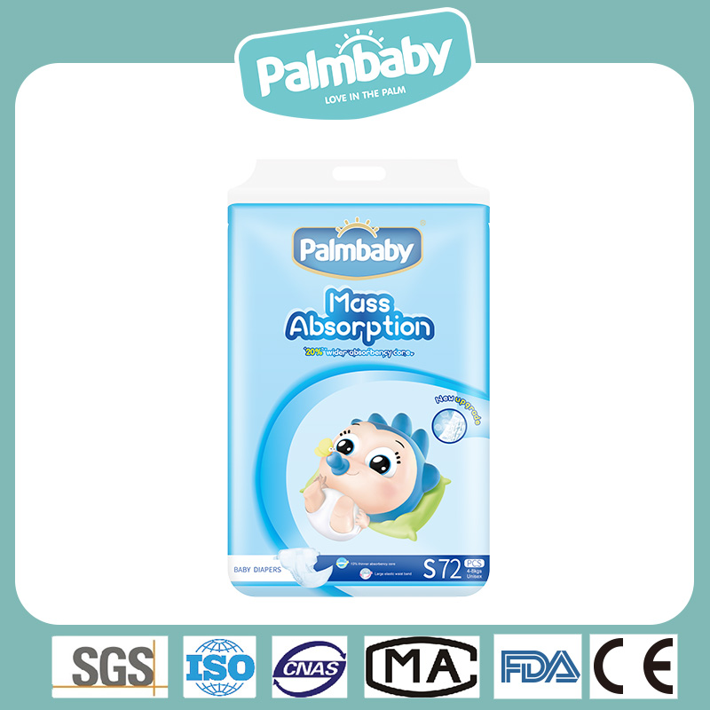 Popular in Russia Market Palmbaby Diaper Eco Friendly Top Quality Disposable Baby Diaper