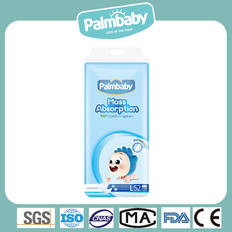 Popular in Russia Market Palmbaby Diaper Eco Friendly Top Quality Disposable Baby Diaper