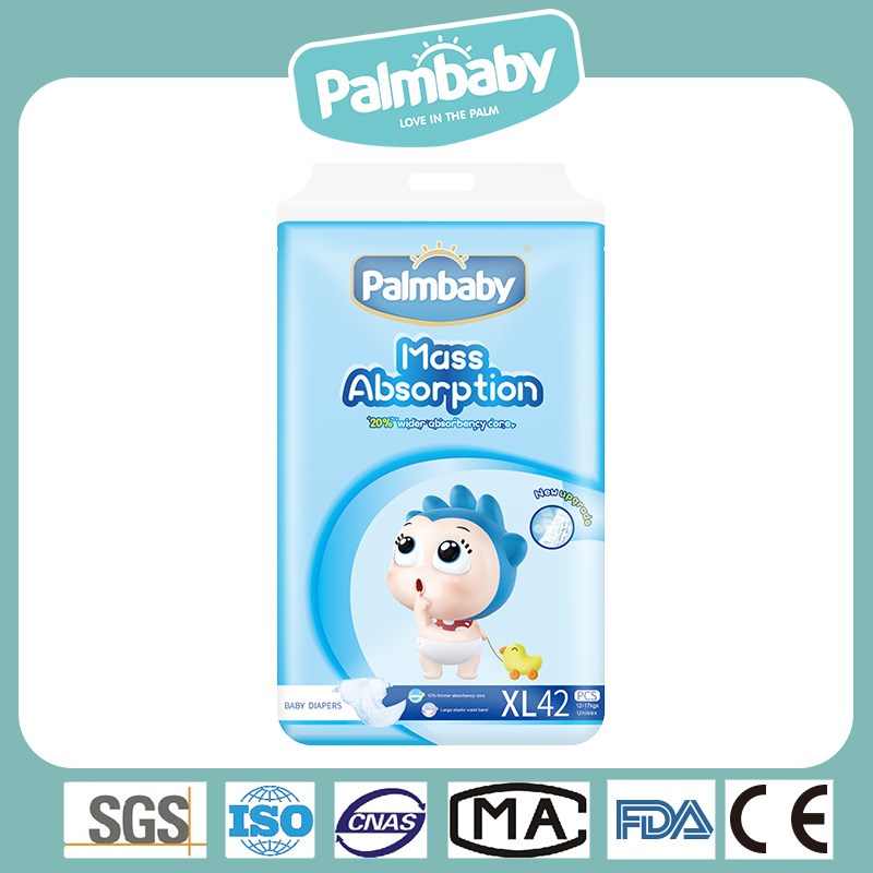 Popular in Russia Market Palmbaby Diaper Eco Friendly Top Quality Disposable Baby Diaper