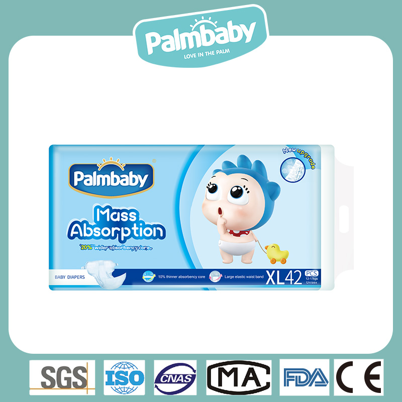 Popular in Russia Market Palmbaby Diaper Eco Friendly Top Quality Disposable Baby Diaper