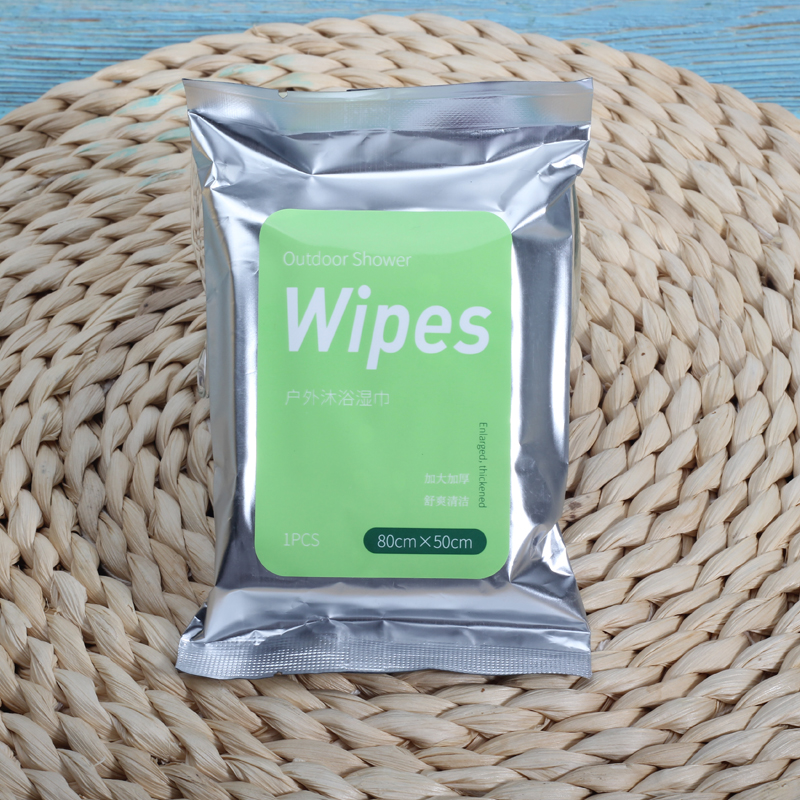 biodegradable organic natural bamboo shower wipes disposable out door wipes hygiene products