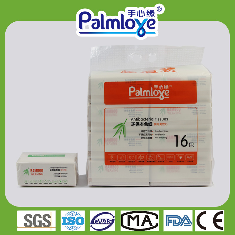 Soft Plastic Bag Facial Tissue 3ply  cotton Tissue