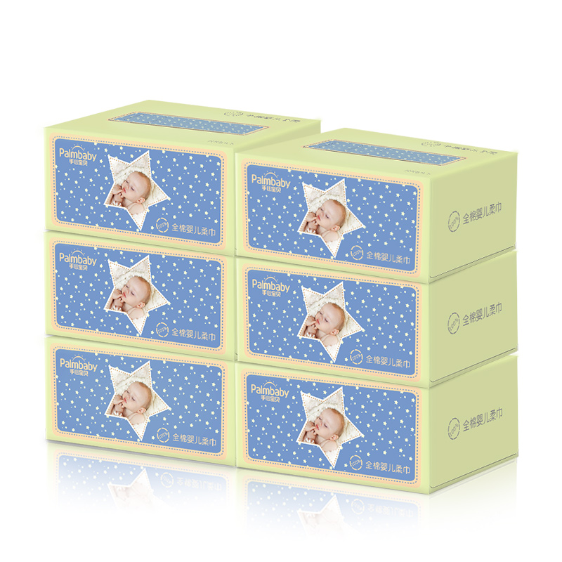 Delicate and smooth touch baby cotton wipes dry wipes