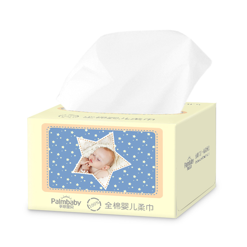 Delicate and smooth touch baby cotton wipes dry wipes