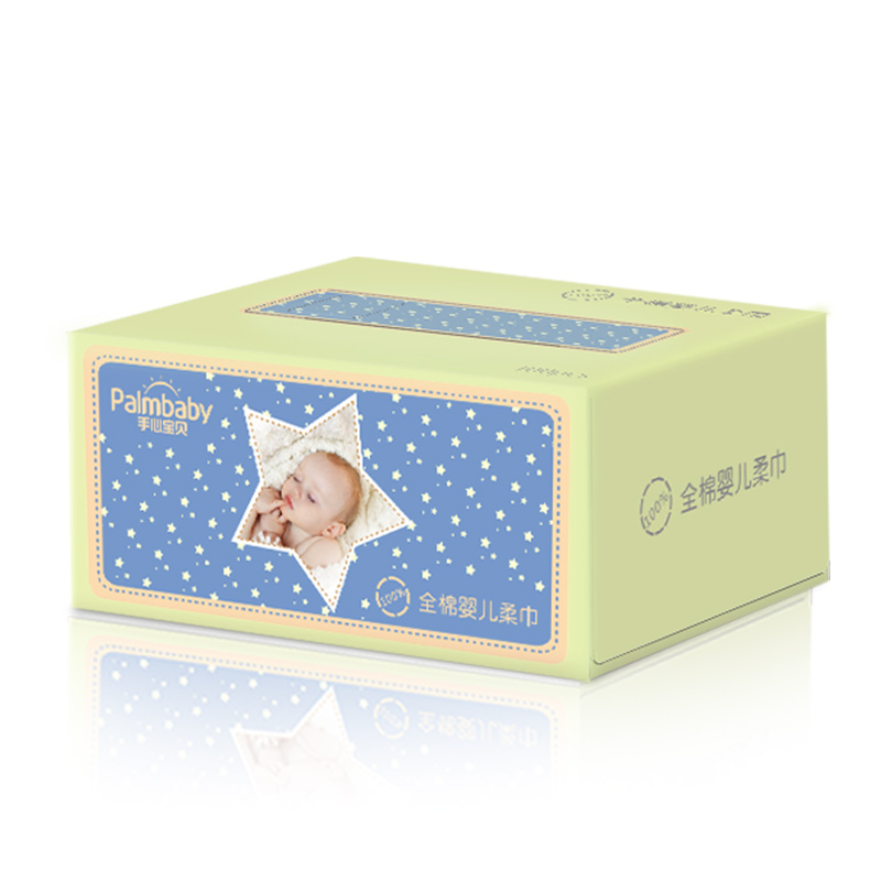 Delicate and smooth touch baby cotton wipes dry wipes