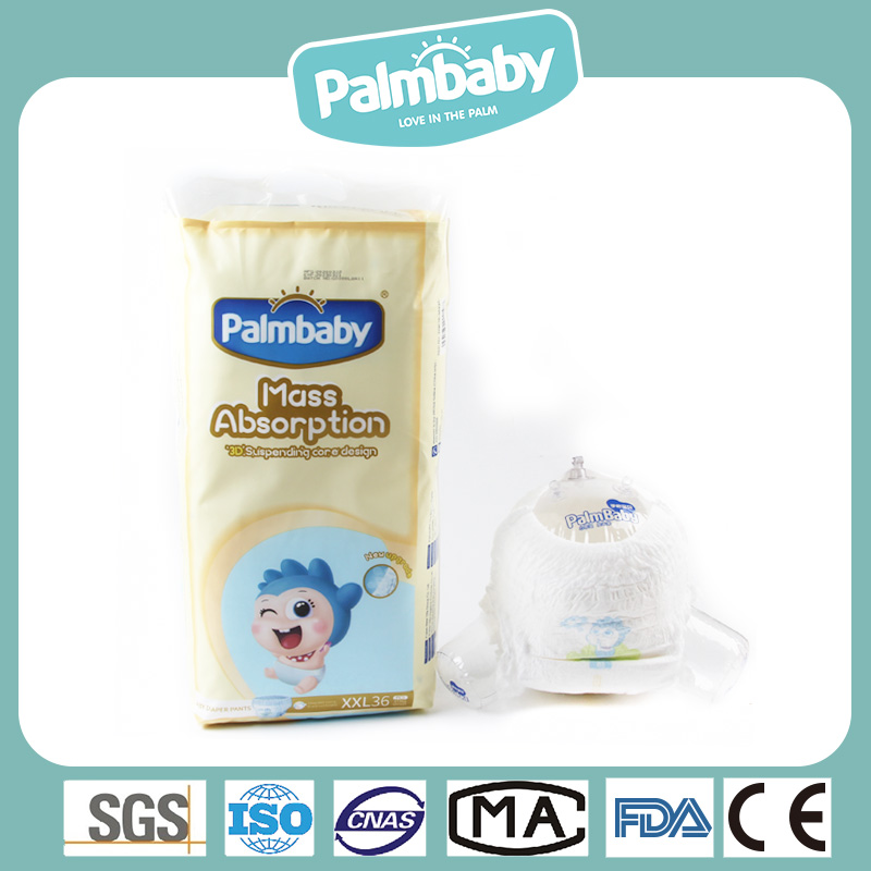 Disposable Cheap Baby Pants Diaper for Baby Care, 3D Leak Prevention Disposable Diaper Pants