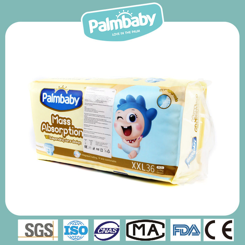 Disposable Cheap Baby Pants Diaper for Baby Care, 3D Leak Prevention Disposable Diaper Pants