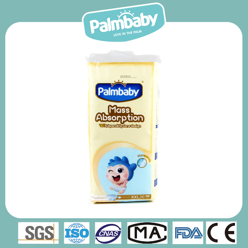 Disposable Cheap Baby Pants Diaper for Baby Care, 3D Leak Prevention Disposable Diaper Pants