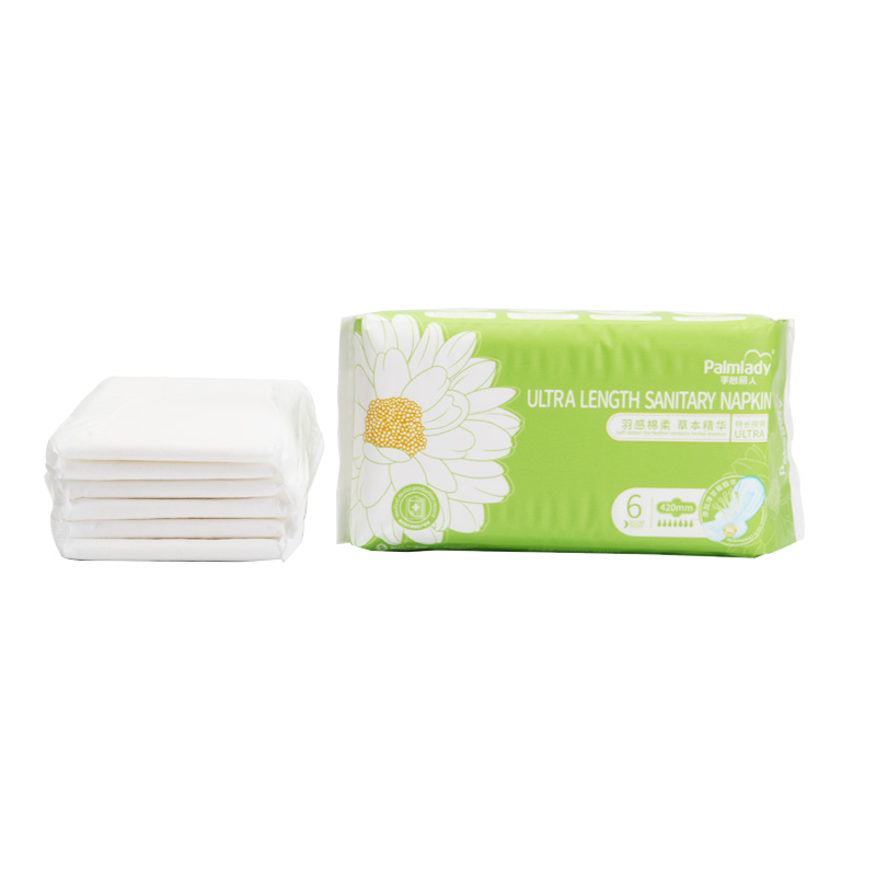 Palmlady sanitary pads with ADL Anion Bamboo Charcoal