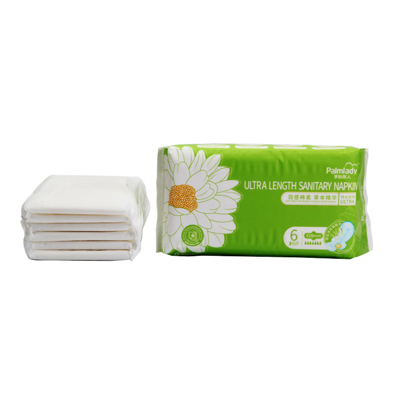 Palmlady sanitary pads with ADL Anion Bamboo Charcoal