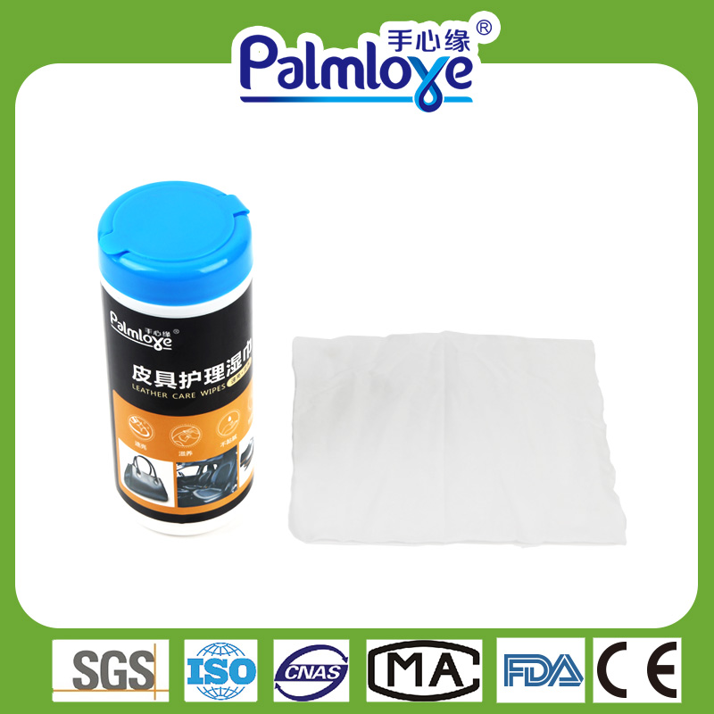 Leather Care Clean Wipes Nonwoven Barrel Wipes Wet Tissue Cleaning Caring Leather Wipes