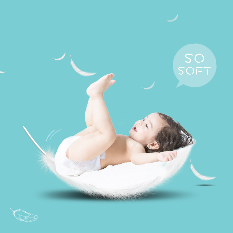 Organic Natural Disposable Baby Diapers: Mass Absorbency for Overnight Water Lock