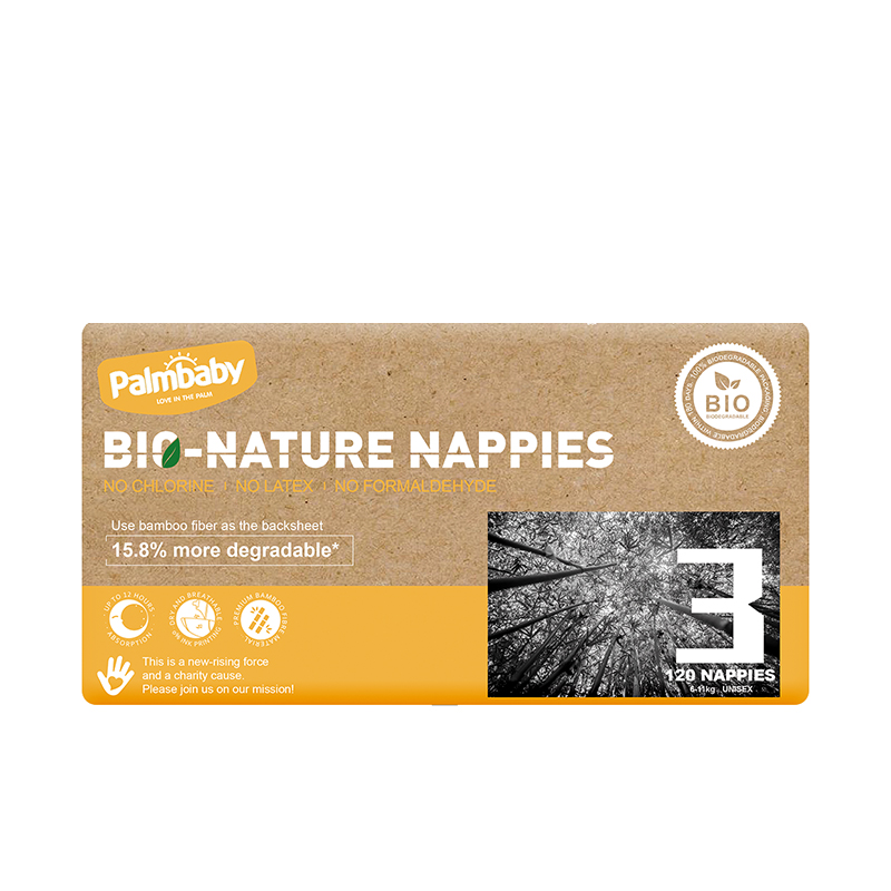 Size 3 Biodegradable Bamboo Nappies: Eco-Friendly Choice for Your Baby