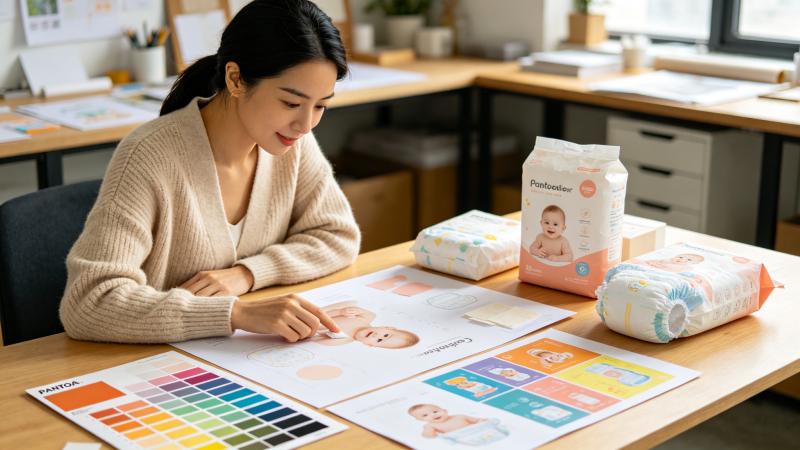 Custom Diaper Packaging Design: Private Label Branding